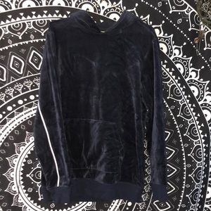 Pacsun Navy blue Velvet hoodie
